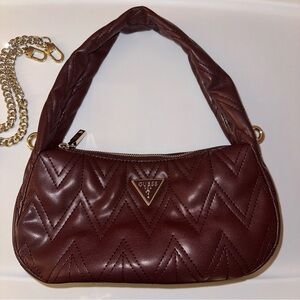 Guess Burgundy Quilted Women's Bag